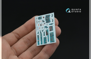 Декаль интерьера кабины МиГ-21Р, изумрудные панели (Eduard) (с 3D-печатными деталями)