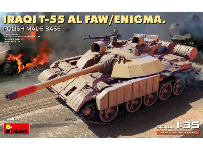 Сборная модель T-55 Al Faw Enigma Iraq Polish Made Base Military (1990)
