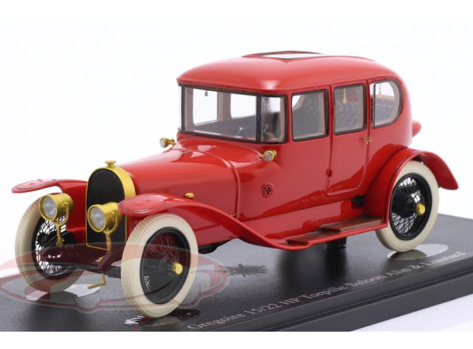 GREGOIRE 15/22HP Torpille Saloon Alin & Liautard (1912), red