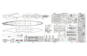 Сборная модель WWI IJN Krishima Battlecruiser 1915