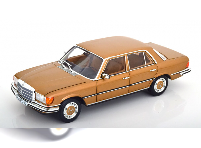 MERCEDES-BENZ 350 SE W116 (1973), gold metallic