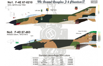 F-4 Phantom II in Viet Nam war Part 2 Wet decal