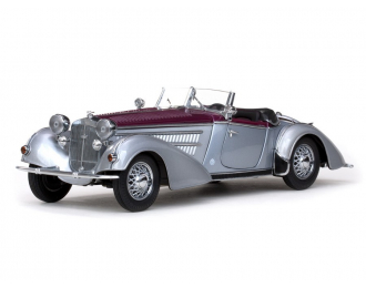 HORCH 855 Roadster (1939), silver grey / dark red