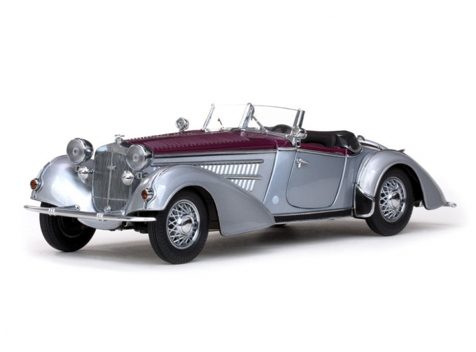 HORCH 855 Roadster (1939), silver grey / dark red