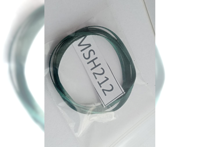 Материал для ремней и строп ширина 2 мм зеленый ,длинна 1 метр