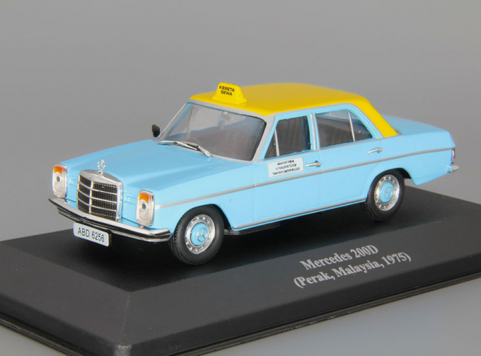 MERCEDES-BENZ 200D (Perak, Malaysia) серия Collection Les Taxis du monde (1975), blue / yellow