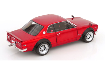 NISSAN Skyline (C10) Hakosuka (1970), red metallic