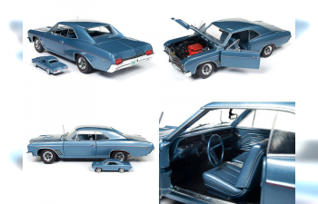 Набор Buick GS Hardtop 1967 голубой металлик + аналогичная модель 1/64