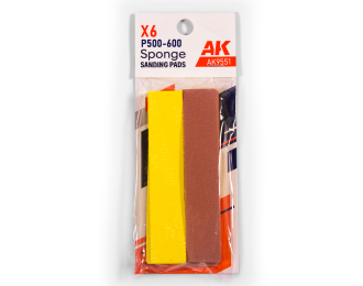 Губка с зернистостью P500-600 (6 шт.) / Sponge P500-600 Grit (6 Units)