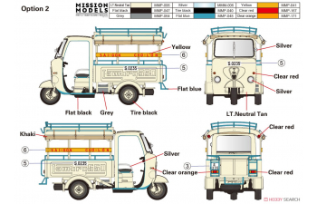 Сборная модел 60’~70’s Saigon Lambro 550 Shuttle Motor-Tricycle Depot