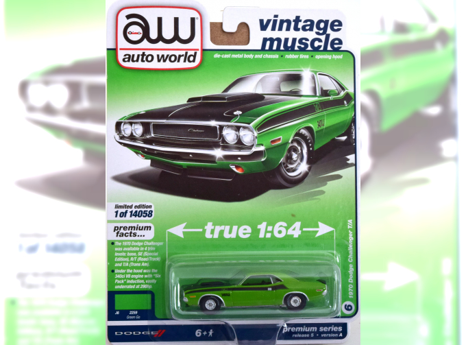 DODGE Challenger T/A (1970), green black