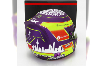 BELL HELMET F1 Casco Helmet Alfa Romeo C43 Team Stake №24 Season (2023) Guanyu Zhou, Purple White Yellow