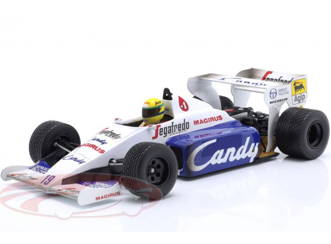 TOLEMAN F1 Tg184 Hart Turbo №19 2nd Monaco Gp (1984) Ayrton Senna (1984) + книга Ayrton Senna – Neue Bilder einer Legende