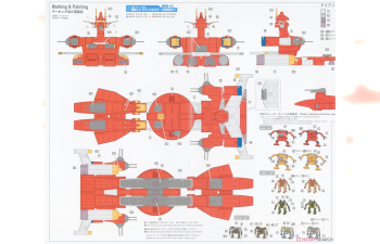Сборная модель наземный боевой корабль [Walker Machine Xabungle] IRONGEAR