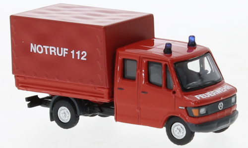 MERCEDES-BENZ L 307 D Doka Feuerwehr (1988), red