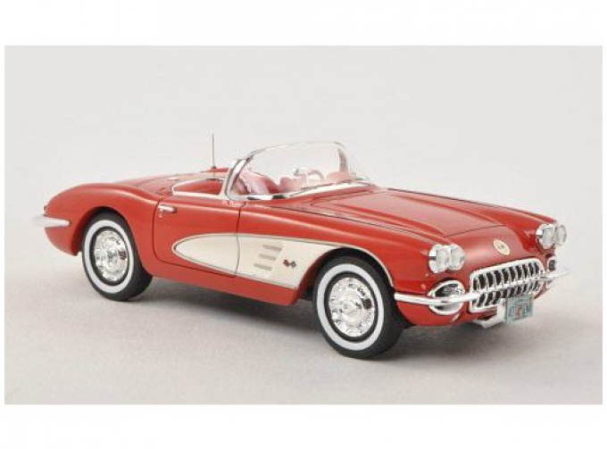 CHEVROLET Corvette C1 Convertible 1959 красный/белый