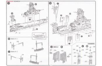 Сборная модель IJN Battleship Nagato Outbreak of War