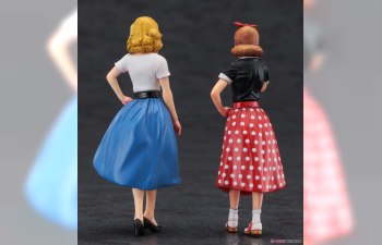 Сборная модель Набор фигур 50's AMERICAN GIRLS FIGURE