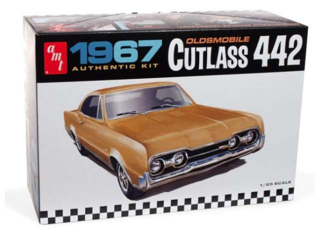 Сборная модель Oldsmobile Cutlass 442, plastic modelkit 1967