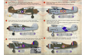 Декаль Gloster Gladiator Part 1