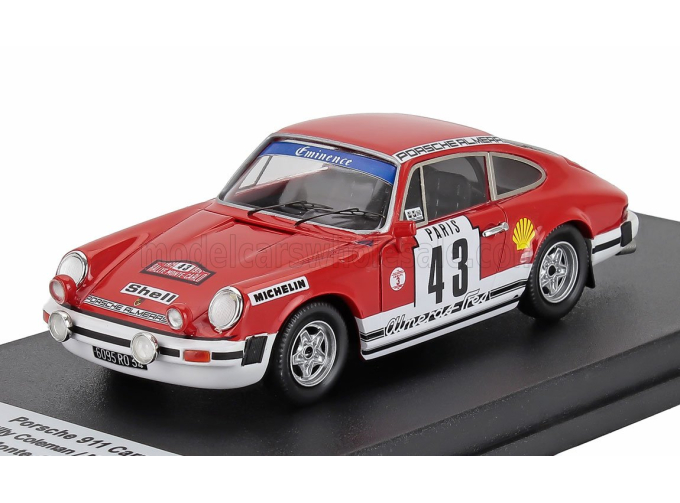 PORSCHE 911 Carrera Rs Coupe (night Version) №43 Rally Montecarlo (1979) Billy Coleman - Martin Holmes, Red White
