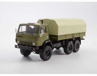 Камский грузовик 4310 бортовой (с тентом), хаки