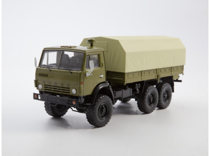 Камский грузовик 4310 бортовой (с тентом), хаки