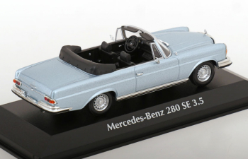 MERCEDES-BENZ S-class 280se 3.5 (w111) Cabriolet (1970), Light Blue Met