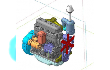 Сборная модель Двигатель Д-65М