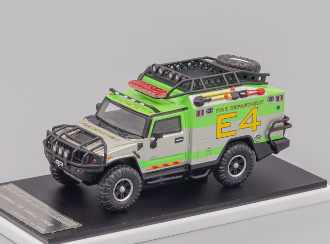 HUMMER Fire Department, silver / green