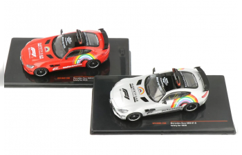 Набор из двух моделей MERCEDES-BENZ AMG GT-R (2020), красный и серебристый