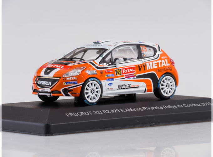 PEUGEOT 208 R2 #29 K.Abbring - P.Vyncke Rallye Condroz (2013)