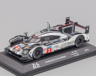 PORSCHE 919 Hybrid 2.0l Turbo Team Porsche №2 Winner 24h Le Mans (2016) Romain Dumas - Neel Jani - Marc Lieb, black / white / grey