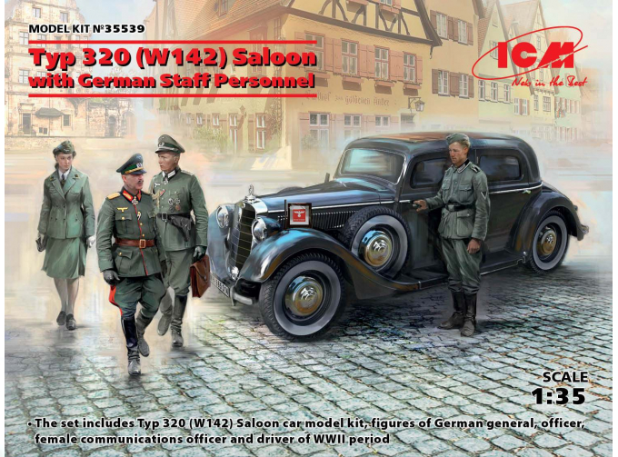 Сборная модель Тип 320 (W142) седан с германским штабным персоналом