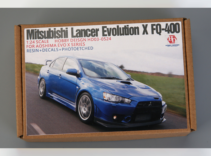 Конверсионный набор Mitsubishi Lancer Evolution X FQ-400 для моделей Aoshima EVO X Series(Resin+PE+Decals+Metal Logo)