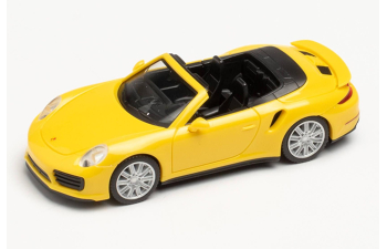 PORSCHE 911 Turbo Cabrio, yellow