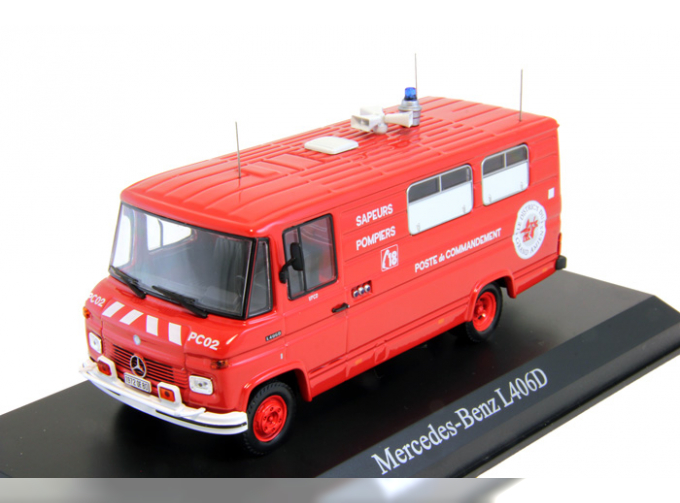 MERCEDES-BENZ L406D Pompiers (1972), red