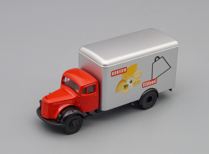 MERCEDES-BENZ L 311 Konsum, red / silver