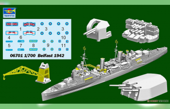 Сборная модель HMS Belfast 1942