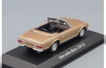 MERCEDES-BENZ 230SL (1965), gold metallic