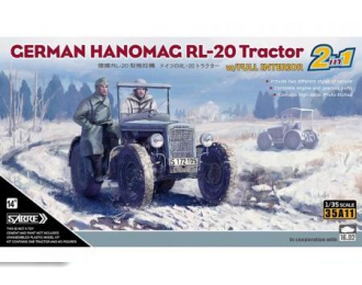 Сборная модель Немецкий трактор Hanomag RL-20