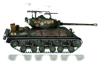 Сборная модель Танк M4A3E8 Sherman "FURY"