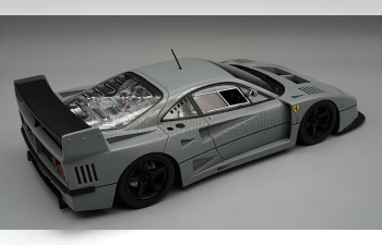 FERRARI F40 Lm Press Version (1996) - Black Wheels, Grigio Medio - Grey