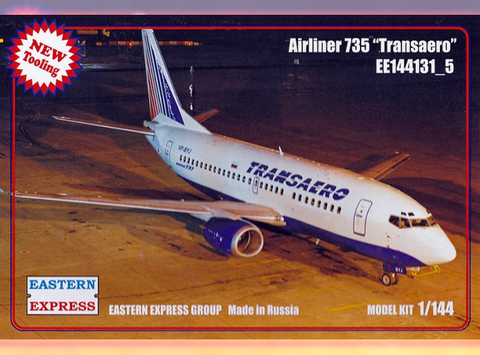 Сборная модель Авиалайнер Boeing 737-500 (Transaero)