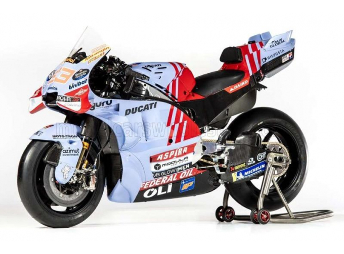 DUCATI Desmosedici Gp23 Team Gresini Racing №73 Motogp Season (2024) Alex Marquez, Light Blue