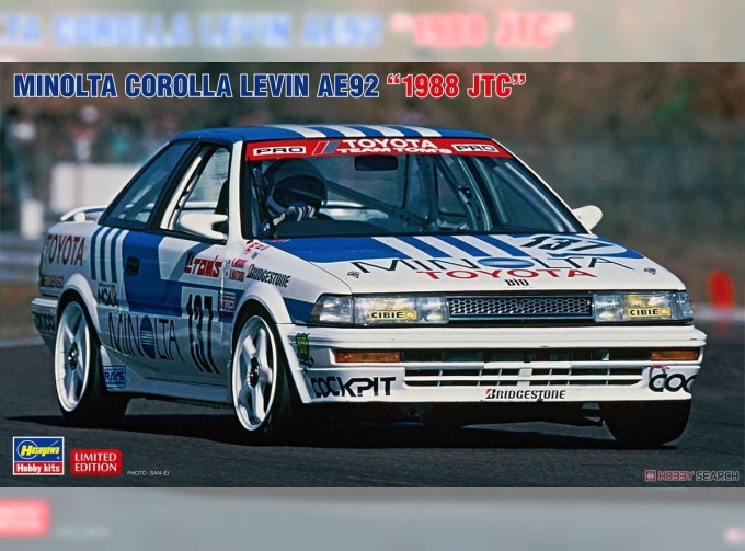 Сборная модель TOYOTA Corolla Levin Ae92 Team Minolta N 137 Jtc Season 1988 K.Misaki