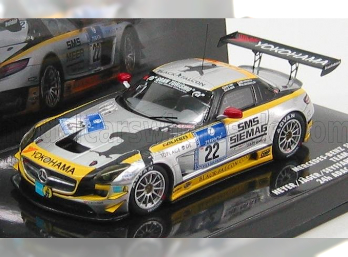 MERCEDES-BENZ Sls Amg Gt3 №22 24h Nurburgring (2011) Heyer - Jager - Seyffarth - Bleekemolen, Silver Yellow Black