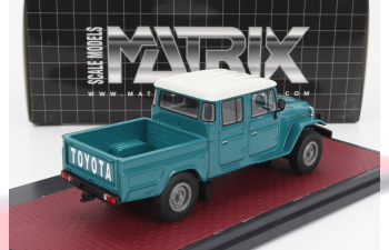 TOYOTA Hj45 Land Cruiser Crew Cab Pick-up (1979), Blue Grey White