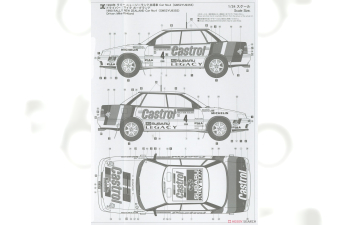 Сборная модель SUBARU Legacy Rs №11 Rally New Zealand (1990) P.Bourne - R.Freeth