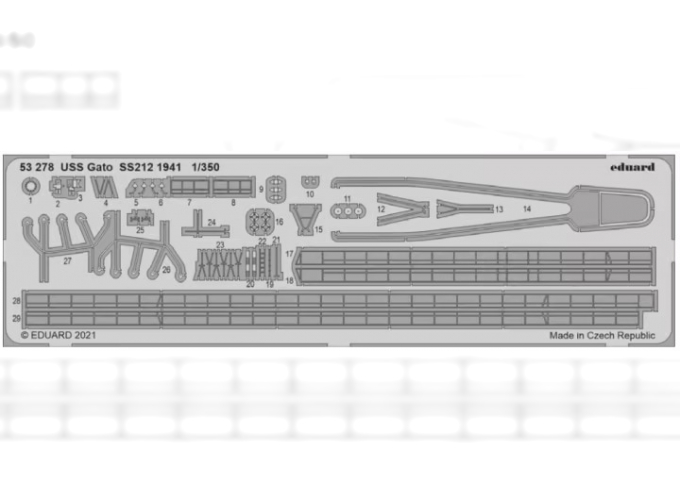 Фототравление USS Gato SS-212 1941